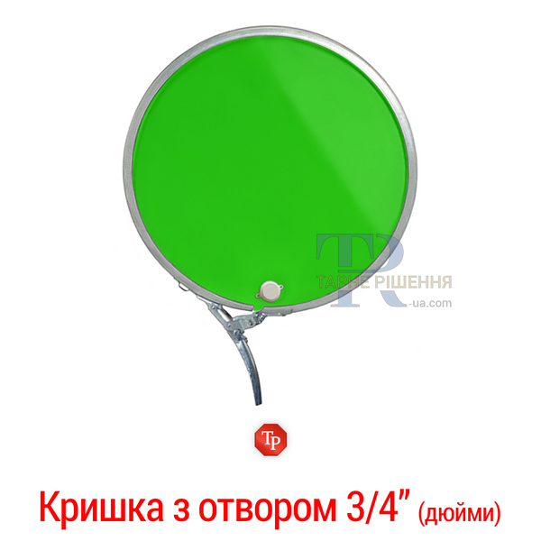 Бочка під воду, 200 - 212 л, нова, харчова, металева, знімна кришка та кільце, 1A2 OH, зелена, доставка по Україні, від 100 шт