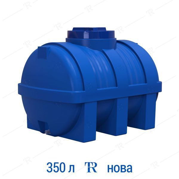 Ємність 350 л пластикова харчова | Горизонтальна