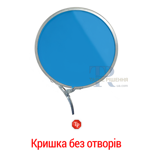 Бочка під зерно, 200 - 210 л, нова, харчова, металева, знімна кришка та кільце, 1А2 ISO ОН, блакитна, доставка на адресу Покупця, від 100 шт