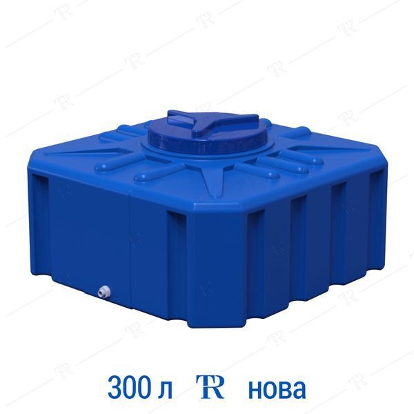 Ємність під воду 300 л пластикова харчова | Квадратна