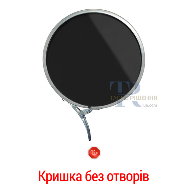 Бочка під зерно, 200 - 210 л, нова, харчова, металева, знімна кришка та кільце, 1А2 ISO ОН, чорна, доставка на адресу Покупця, від 100 шт