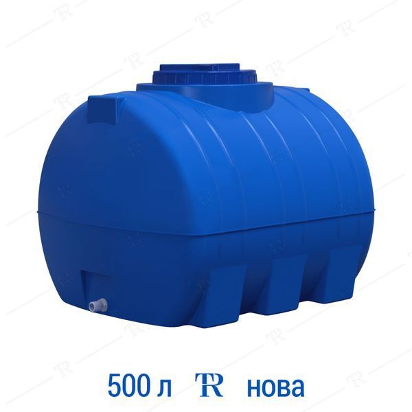 Ємність під воду 500 л пластикова харчова | Горизонтальна