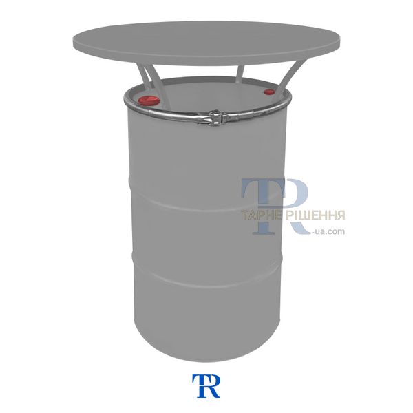Столик уличный серый: стол-бочка 1А2 + столешница серая, Киев, TR Ukraine