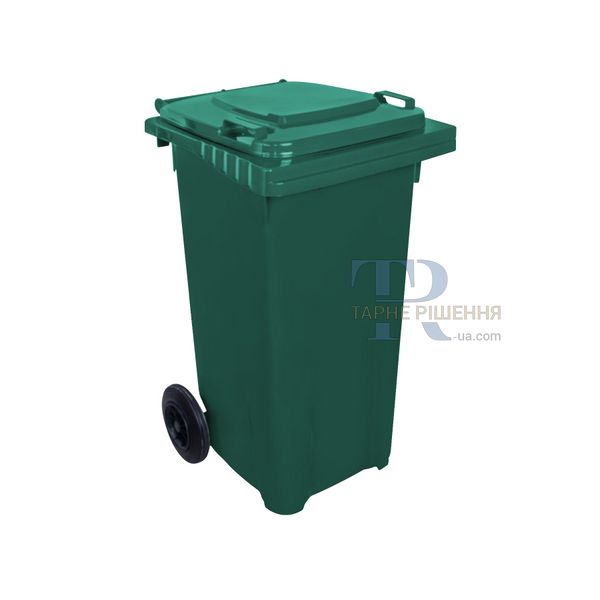 Контейнер для сміття, 120 л, пластиковий, зелений, самовивіз Київ, Нова Пошта, від 1 шт, TR3142Z120